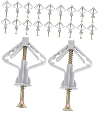 Hohopeti Kit Dancrages Et De Vis Pour Cloisons Sèches 50 Pièces Chevilles Autoperceuses Pour Cloisons Sèches Fixations Robustes Pour La Maison Et Le Bureau