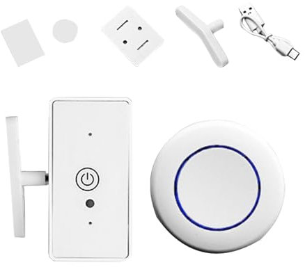 Bouton poussoir à distance - Robot multifonction sans fil avec télécommande | Presse-interrupteur automatisé, lampe domestique et contrôleur de lumière, appareil intelligent pour une activation sans