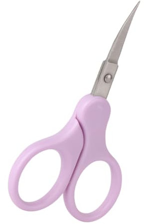 HAPINARY Forbici Per Sopracciglia in Acciaio Inossidabile Piccole Forbici Per Rifinire Le Ciglia Finte Viso Strumenti Per Modellare Sopracciglia Naso