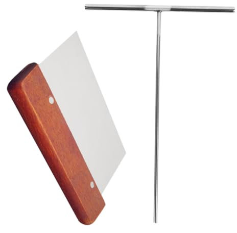 iplusmile 1 Set Spalmatore Di Torta Spatola Per Crêpe Flipper Raschietto Per Crepe Spatola e Spatola Per Crêpe Creatore Di Frittate Strumento Di Pancake Argento Acciaio Inossidabile