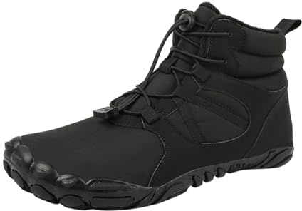 Scarpe Barefoot Invernali Donna Uomo Antiscivolo Stivali Neve Caldo Scarponcini Impermeabili Scarpe a Piedi Nudi da Trekking