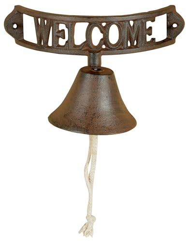 Esschert Design DB85 Welcome Doorbell, Antique Brown