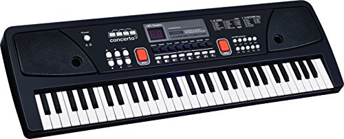 REIG Orgue ÉLECTRONIQUE 61 Touches Multifonctions, Couleur Noir (8922)