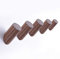 Audor 5-Pack Natürliche Hölzerner Wandhaken Kleiderhaken, Wand Montiert Veranstalter Kleiderbügel Retro Dekor, Handgefertigte Craft Hut Rack (Schwarz Nussbaum 29mm)