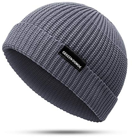 YAMEE Skullcap - Zuccotta för män och kvinnor, Docker-keps i vintagestil, 8659 x svart, 58, A21/grå, one size