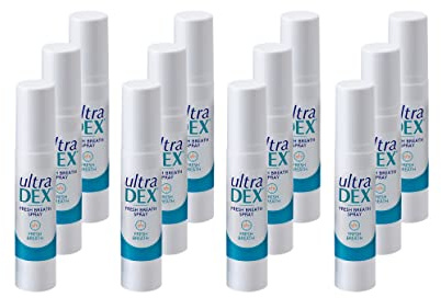 UltraDEX Fresh Breath Oral Spray 12 X 9 ml, White, 9 ml (Pack of 12)