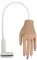 KnowU Main D'entrainement Manucure Silicone, Fausse Main pour Ongle, 100PCS Faux Ongles with Main D Entrainement pour Ongle. (Skin Color)