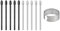 [10 Stück] Ersatzspitzen für Wacom One Standard Pen (2023 Edition) für Wacom One 13 Touch (DTH134) / Wacom One 12 (DTC121) / Wacom One M (CTC6110) / Wacom One S (‎CTC4110), Gray+Felt