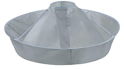Mantello per acconciature – 60 cm a forma di ombrello per adulti, pratico accessorio per parrucchiere per i capelli lontani da vestiti e pavimenti, per uomo e donna, Tri-Fold Barber Cape, Siehe