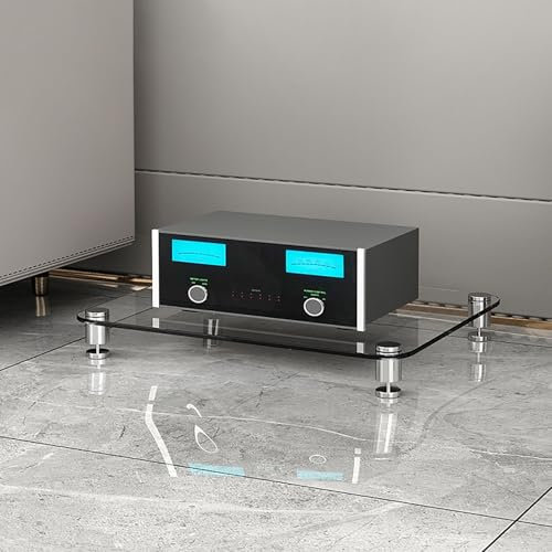 Estante esquinero CD DVD consola de juegos, soporte de medios AV, torre de audio, gris claro, 60 x 48 x 8 cm, ahorro de espacio, fácil instalación, para sala de estar, dormitorio, sala de grabación.