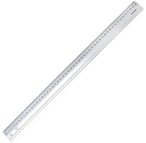 Artway - Règle en Aluminium - Bord de Coupe - 50 cm