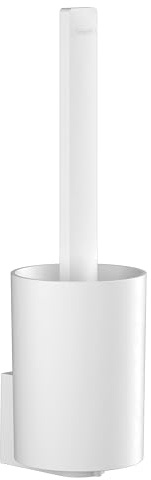 hansgrohe WallStoris - WC-Bürste und Behälter, Toilettenbürstenhalter, Badezimmer Zubehör ohne bohren, Bad Accessoires, Mattweiß, 27927700