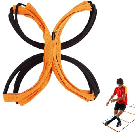 EXBERT Agility Ladder,Fitness Ladders with High Density Woven Tapes for Training | Feet Fitness for Soccer, Volleyball, Badminton, Basketball, Tennis, Running