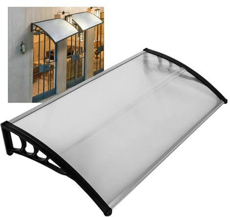 JHIAADEY Deurluifel,Marquesina for Puerta,Tejadillo de Protección Toldo,Toldo de Entrada Prueba de Lluvia,Tejadillo de Protección contra Sol y Lluvia(150cm/59in*300cm/118in)