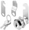 Mailbox Lock, Security Letterbox Lock, Letter Post Box Locks with 2 Alike Keys and 2 Locking Plates, Lever Locks for Letterboxes, Drawer Filing Cabinet Lock (20MM)