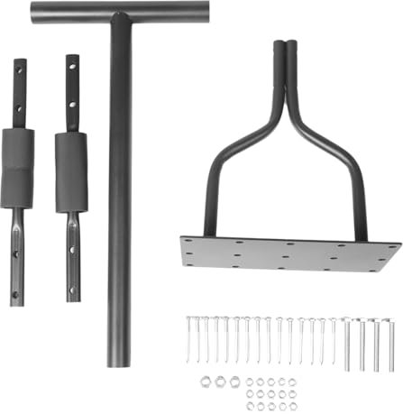 Qerwsdty Aireador de césped con púas, herramienta de ventilación, herramientas de ventilación manual, aireador de patio con herramienta de limpieza para deshierbe para y césped, jardín duradero