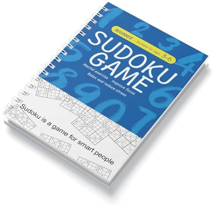 VTHY Challenging Sudoku Puzzle Book Smart Kids Above Exercise Brain, lmprove Focus and Boost