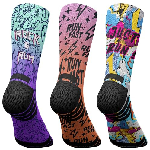 Jungle Socks Running Series - Pack de 3 Calcetines de Alto Rendimiento para Running, Transpirables, Compresivos y Reforzados.