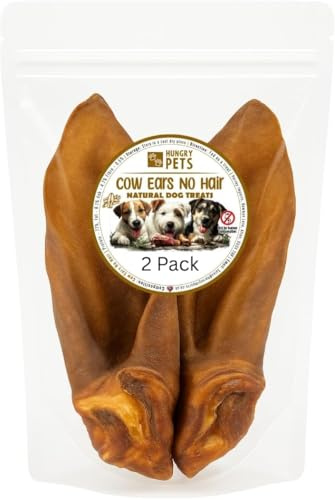 Cow Ears 2 Pack - Premium Natural Dog Treat Chew No Hair