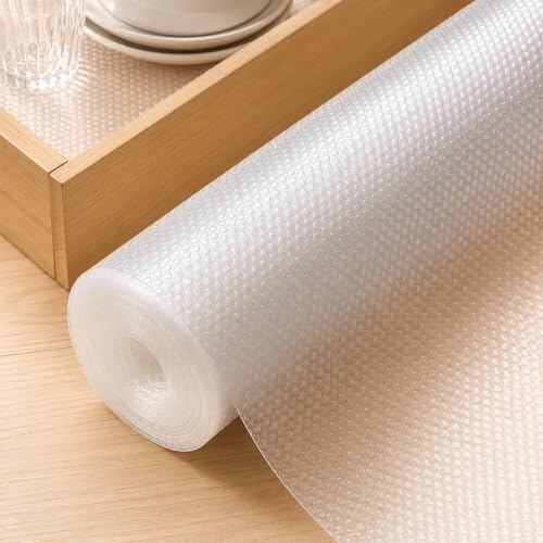 Kitchen Drawer Liners Shelf Liner - Non-Slip Cupboard Liners (45 X 500 cm) | Waterproof & Oil-Proof Kitchen Cupboard Liner, Cutlery, Protects From Spills, Shelf & Cabinet Liner, Great Kitchen Accessory