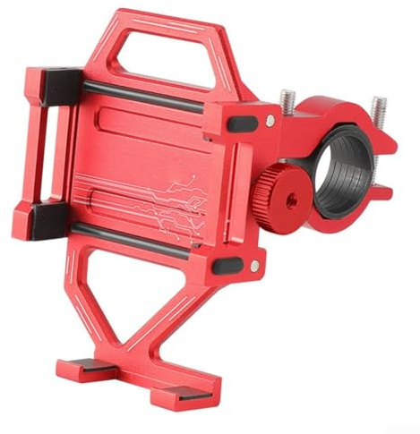 Yuanpgky Support de téléphone pour guidon, support en alliage d'aluminium pour navigation de vélo, convient aux appareils de 5,8 à 10 cm de large, compatible avec un tube de 22,2 à 31,8 mm de diamètre