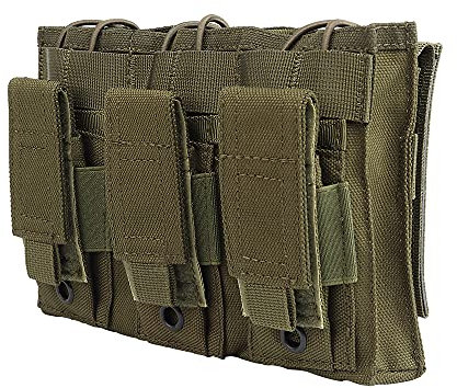 Verbesserte Version Taktische Magazintasche für M4 M16 AR15 HK416 Triple Mag Holder Open-Top Military Airsoft Mag Pouch Taktische Rucksack Weste Molle Zubehör