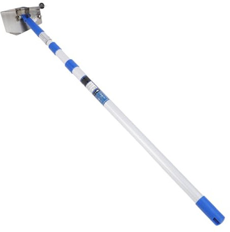 Drywall Corner Tool Set, Wall Putty Scraper Corner Paint Roller with 2 Meter Aluminum Alloy Telescopic Pole, Wall Corner Drywall Scraper Stainless Steel Bearing Plaster Finishing