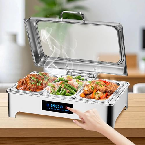 VFDZ 9L Chafing Dish Buffet, Scaldavivande Elettrico Professionale (1/3)