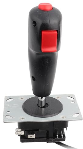 Generic 8 Way Trigger Flight Joystick med Toppbrandknapp för Arkadspelsentusiaster, Antifriktionsdesign för Simulatorer