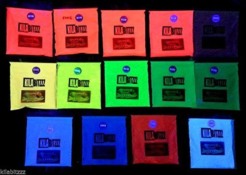 Ultra Fluorescent UV Blacklight Reactive Glow Pigment Powder. Choose Colour. 100g (White)