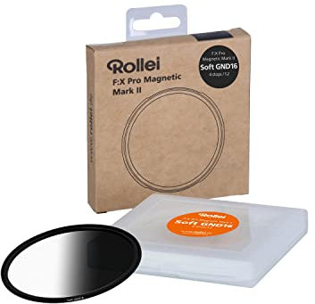 Rollei F:X Pro Magnetischer Softer-Verlaufsfilter GND16 MK II 62mm, super kratzfester magnetischer Glas-Filter mit 99,5% Reflexionsfreiheit und ohne optischen Verzerrungen