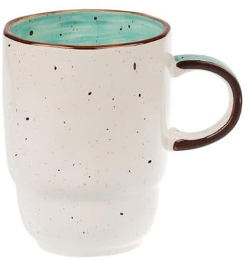 Taza De Café RúStica Hecha A Mano, DiseñO Esmaltado Moteado, 350 Ml, Remolinos Verdes Pintados A Mano, Tazas De CeráMica Irregulares Para Té, Capuchino, Leche, Porcelana De Color Vintage
