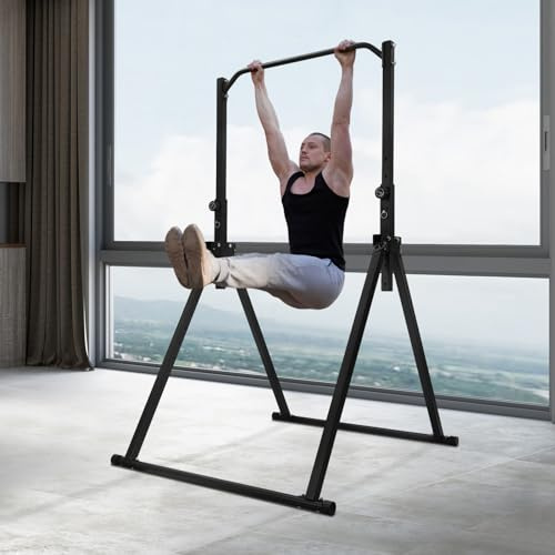 Pullup & Dip Barra de dominadas independiente Power Tower Dip Station, estación de fuerza plegable para el hogar, barra de dominadas interior, barra de dominadas, Power Rack Home Gym Torre de fuerza,