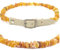 Echte Bernsteinkette für Hund & Katze – Bernstein Halsband mit Verstellbarem Lederband, das deinem Liebling einen einzigartigen Look verleiht. Funkelnd und Trendy! (GRAU, 50-55 cm)