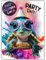 12x Party Schildkröten Glitzer Einladungskarten - Teenager Kindergeburtstag Jungen & Mädchen - coole Tier Geburtstagseinladungen inkl. Messenger Bild & Urlaubsgutschein
