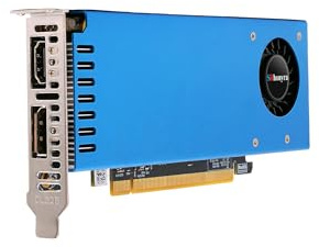 SRhonyra RTX 3050 6GB GDDR6 Low Profile Graphics Card 96-Bit DisplayPort and HDMI Outputs Support Dual Monitors Setup, PCIe 4.0 x 16 Bus Powered, Video Card Design for Compact PC Case