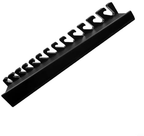 Supporto per chiave a bussola con forte magnete e 10 13 slot per una conservazione efficiente su superfici metalliche uso in officina (nero)