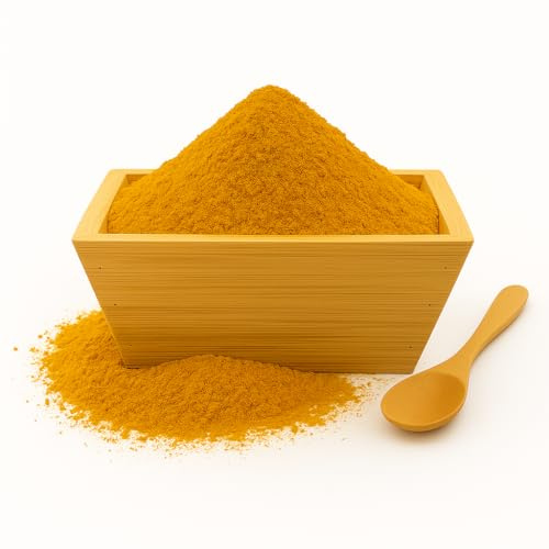 Cúrcuma Molida 1 Kg - Cúrcuma en Polvo100% Natural | Especia Dorada para Curry, Arroces, Sopas e Infusiones | Color y Sabor Único en la Cocina