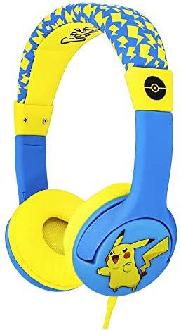 OTL Technologies Pokemon Pikachu - Auriculares con Cable para niños, Azul