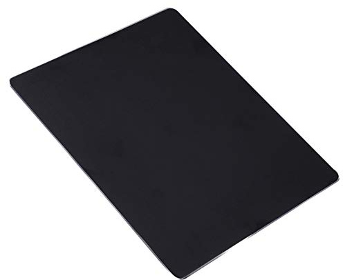 MengH-SHOP Metal Aluminum Mouse Pad Thin Hard Mouse Mat Double Sided Waterproof Mousepad for Laptop, Computer and PC 220 * 180 * 2 MM (Black)
