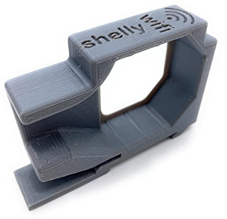 Hutschienenhalter kompatibel für Shelly Dimmer 2 Adapter Halter für 35 DIN Hutschiene Rail Sicherungskasten/Verteilerschrank GRAU