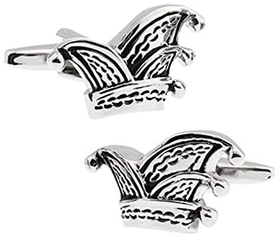 Lieson Personalisierte Manschettenknöpfe Herren, Manschettenknöpfe Schwarz Herren Hut Cufflinks für Hemd Hochzeit Geburtstag Geschenk