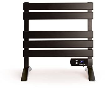 CREATE / Warm Towel Mini/Toallero Eléctrico de Suelo o Pared Negro con Patas / 58,4x41x55,8cm / Bajo Consumo, secatoallas, silencioso, Ultrafino, 150 W