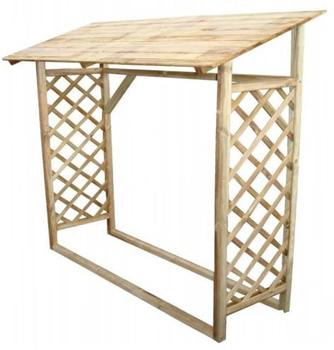 La zappa Bois avec grille en bois de Conifera de jardin Made in Italy