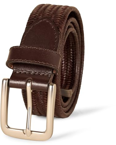 Amazon Essentials Men's Tubular Stretch Weave Belt