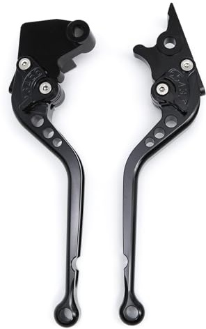 NICEDOLL Leviers de frein d'embrayage CNC compatibles avec moto RE Himalayan 450 2023, 2024, 2025, Guerrilla 450 2024-2025, longs noirs