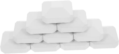 IMIKEYA 10pezzi Briquettes Cordierite Auto-pulenti Per Gas Sostituzione Per Bbq All Aperto e Campeggio Alta Resistenza Al Calore e Facile Manutenzione