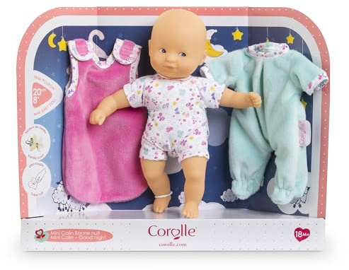 Corolle - Mon Premier Poupon, Mini Calin Bonne Nuit, Papillons, 20cm, dès 18 Mois, 9000120300