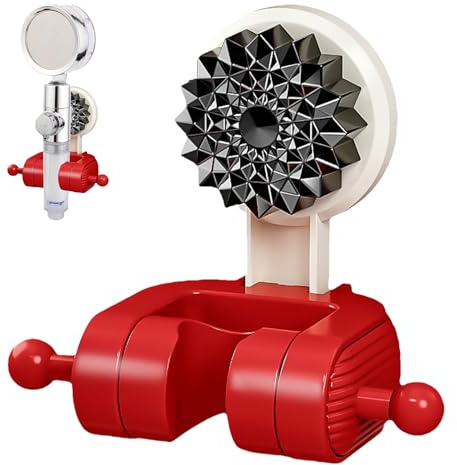 Sujetador De Cabezal De Ducha Con,Sujetador Ajustable, para Ducha - Para Baño, Pared De Azulejo, Hogar, Autocaravana, Toallas Y Esponja De Luffa