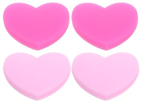 Gogogmee Set da 4 Ammortizzatori per Racchetta da Tennis a Forma di Cuore in Silicone Smorzatori di Vibrazioni per Racchette da Tennis Accessori Design Divertente per Protezione Polso e